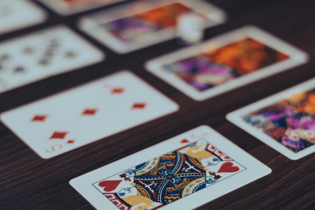 Jack of diamonds playing card