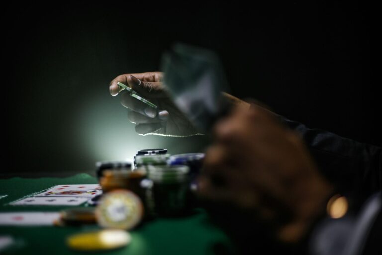 Photography of poker chips